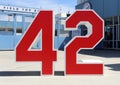 Jackie Robinson Monument Royalty Free Stock Photo